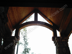 Front Entrys -- Cedar Arched Opening