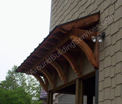 Porches -- Cedar Brackets and Screened Porch
